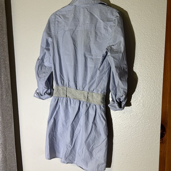 Women’s Small Loft light blue striped dress - Picture 7 of 7